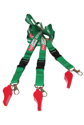 Fußball Lanyards mit Pfeife